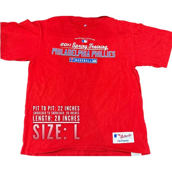 Vintage Tees - MLB Philadelphia Phillies 2011 Spring Training Graphic Tee*SZ L - Picture 3 of 5
